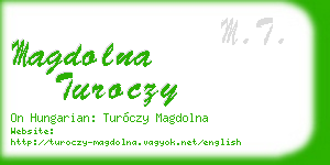 magdolna turoczy business card